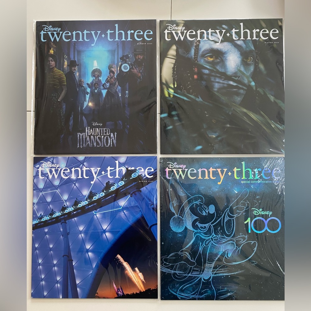 FINAL PRICE - Donating soon! NEW!  4 Disney twenty-three publications/magazines